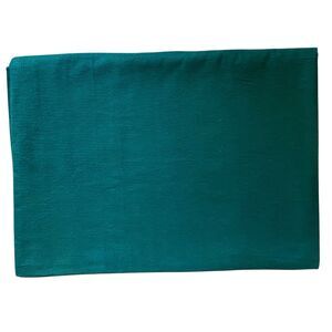 Vintage Ralph Lauren Flannel Flat Sheet Twin Dark Green 100% cotton Made USA